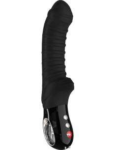 Tiger - Ribbed vibrator - Black