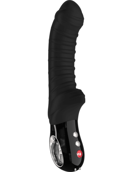 Tiger - Ribbed vibrator - Black