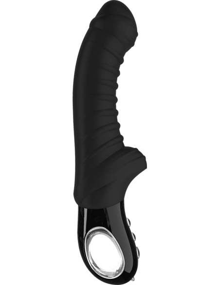 Tiger - Ribbed vibrator - Black