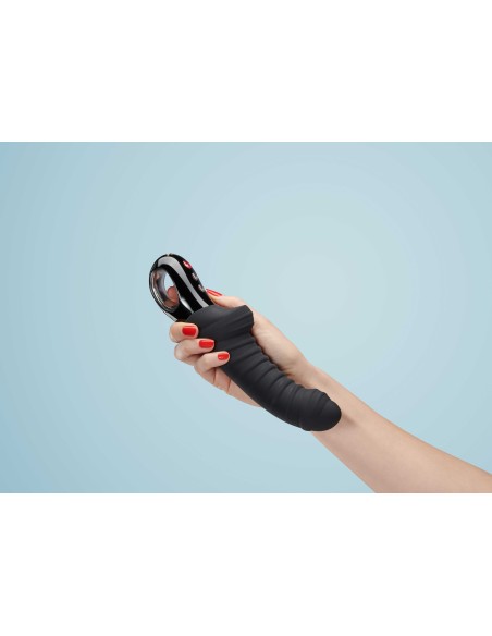 Tiger - Ribbed vibrator - Black