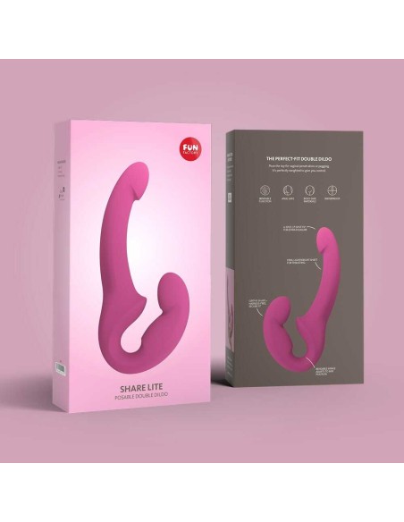 Share Lite - Dildo met twee uiteinden - Roze