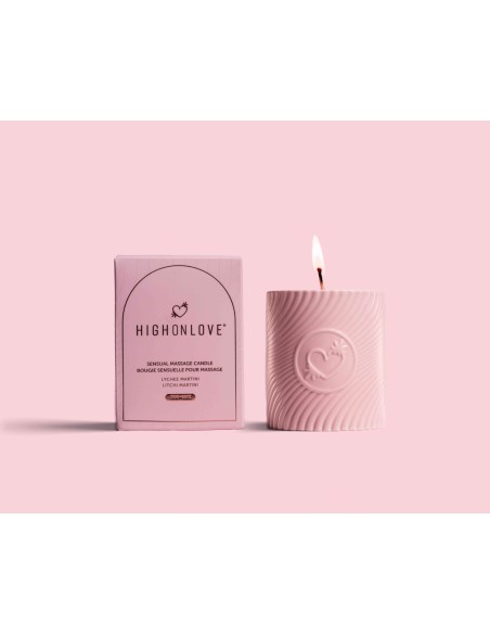 Vela de masaje de rosa 220 ml - Lychee Martini