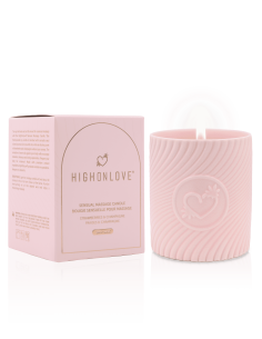 Vela de masaje rosa 220 ml - Fresas y champán