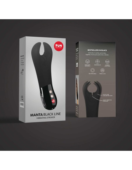 Manta - Masturbateur pour pénis - Noir