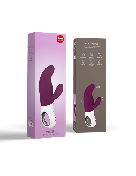 Miss Bi - Potente vibrador conejo - Morado
