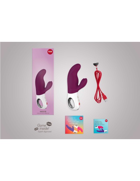 Miss Bi - Potente vibrador conejo - Morado