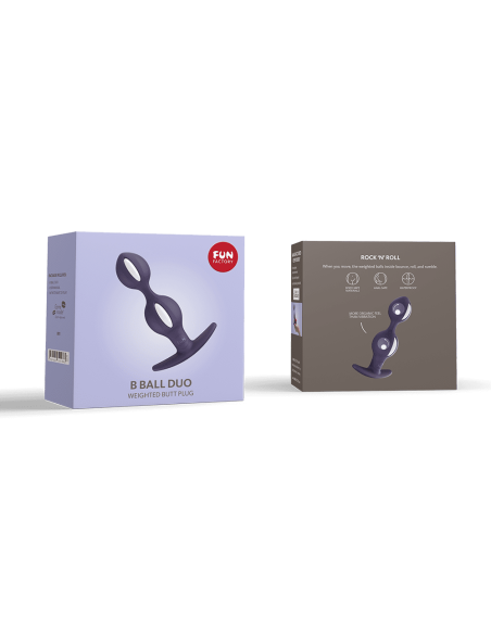 B Balls duo - Plug - Morado y blanco