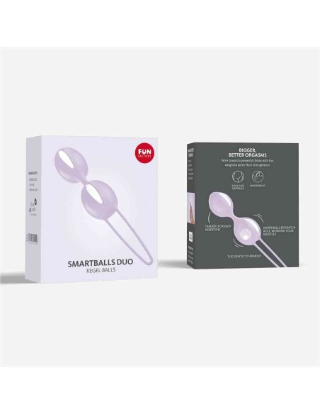 Smartballs duo - Boules de Geisha - Blanc et lilas