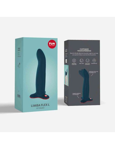 Limba Flex L - Opvouwbare Dildo - Fluweelblauw