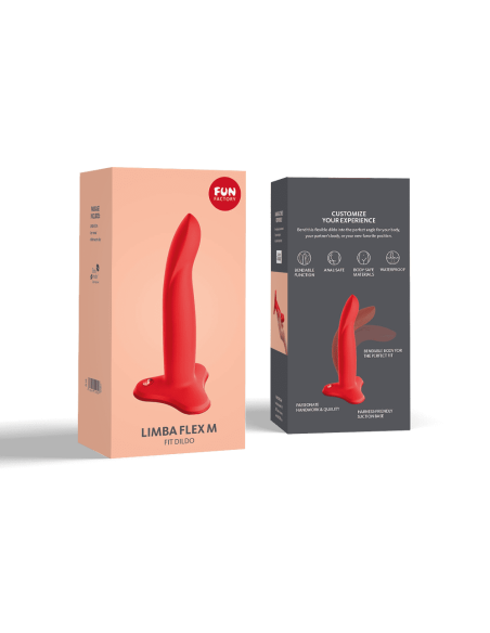 Limba Flex M - Folding Dildo - Flashy coral
