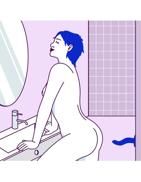 Limba Flex S - Dildo pliable - Bleu électrique