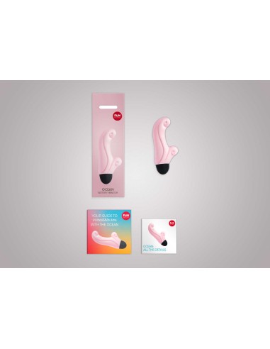 Ocean - Mini Vibromasseur rabbit - Baby rose