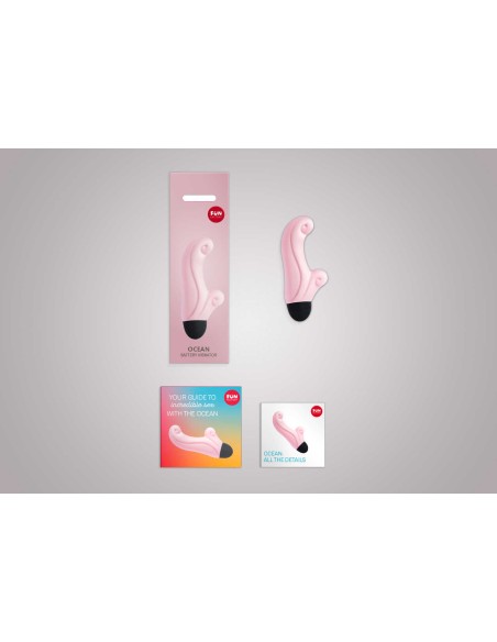 Ocean - Mini Vibromasseur rabbit - Baby rose