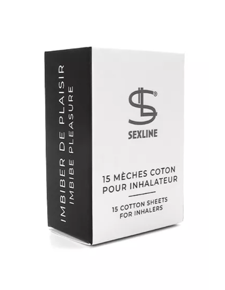 Caja de 15 mechas para inhalador estimulante euforizante - INH-T15