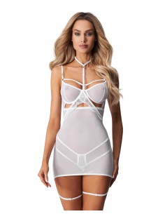 Pijltjes babydoll - Wit