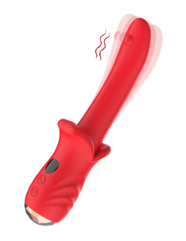 KISS Red Ultra-Soft Vibrator - USK-V35