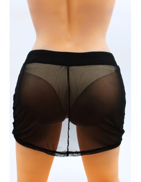 Black sheer fishnet skirt Maya - LSN1