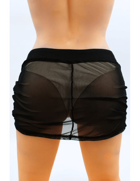 Black sheer fishnet skirt Maya - LSN1