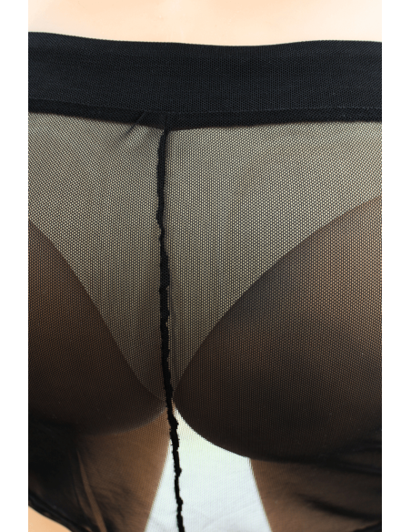 Black sheer fishnet skirt Maya - LSN1