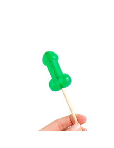 Sucette candy pénis à la menthe avec effet froid