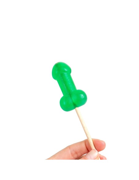 Sucette candy pénis à la menthe avec effet froid