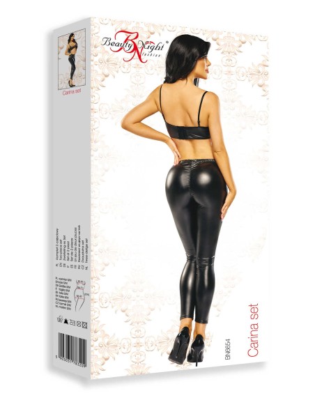 Carina pants and top set - Black