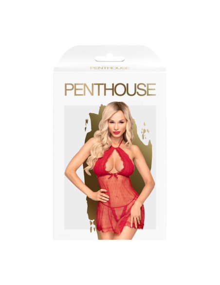 Camisón y tanga a juego Red Libido boost - PH0010RED
