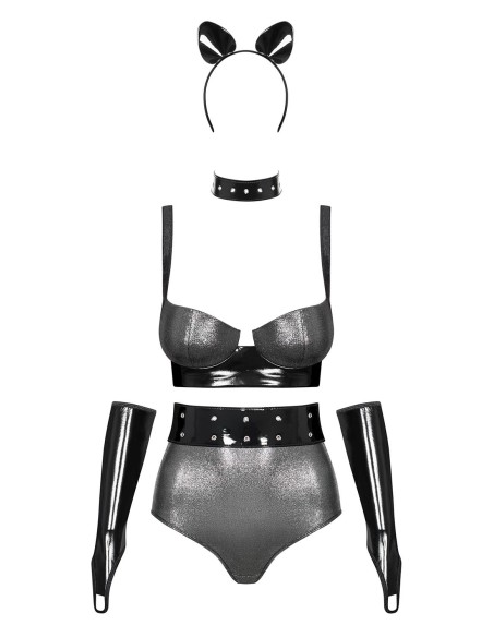 Silveria 6-delige set - Zilver en Zwart