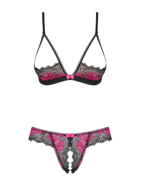 Tulia Open set 2 piezas - Negro y Fucsia
