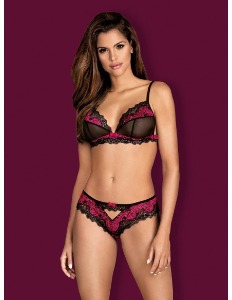 Set Tulia 2 piezas - Negro y Fucsia