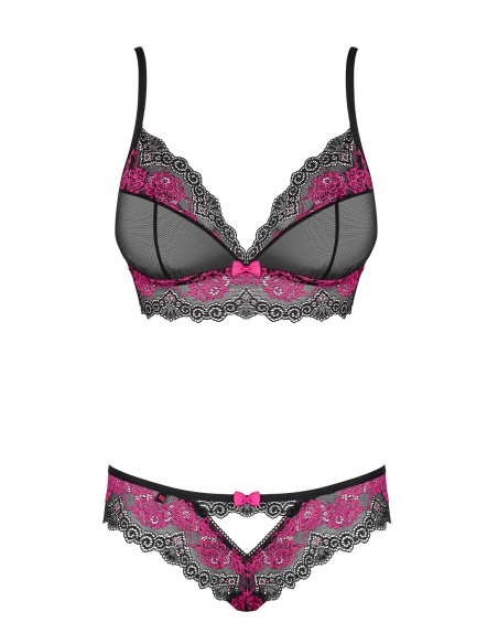 Set Tulia 2 piezas - Negro y Fucsia