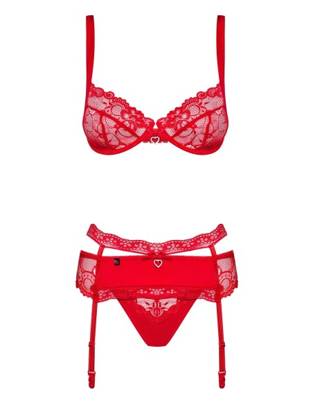 Heartina Set van 3 stuks - Rood