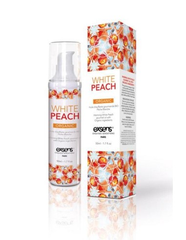 Huile chauffante Gourmande Peche Blanche Bio 50ml