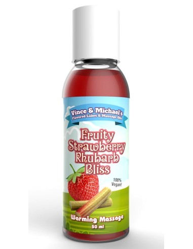 Huile chauffante V et M Fraise Rhubarbe - 50 ml