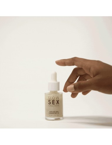 Aceite íntimo seco brillante - Slow Sex - 30 ml