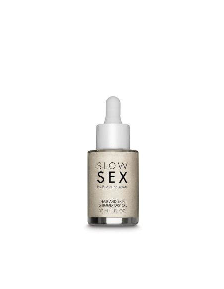 Glanzende droge intieme olie - Slow Sex - 30 ml