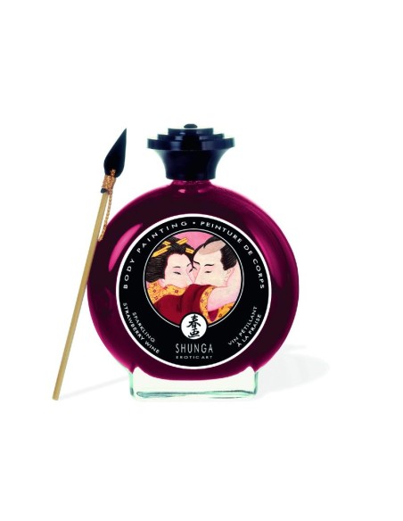 Kissable Body Paint - Aardbei-mousserende wijn