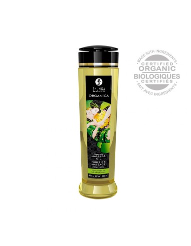 Aceite de masaje orgánico - Té verde - 240 ml