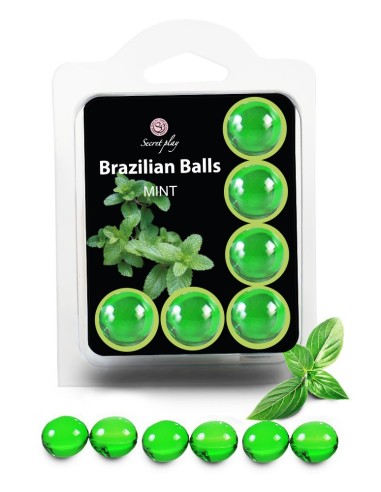 6 Brazilian Balls Menthe 3386-8