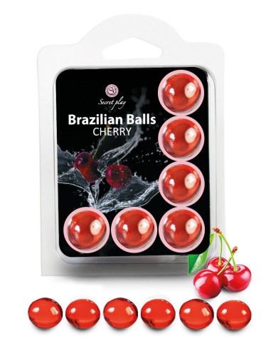 6 Brazilian Balls Cerise 3386-6