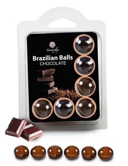 6 Brazilian Balls Chocolat 3386-1