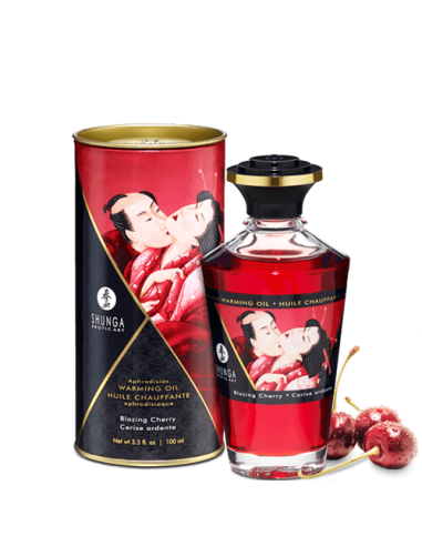 Aphrodisiac warming oil - Burning cherry 100ml