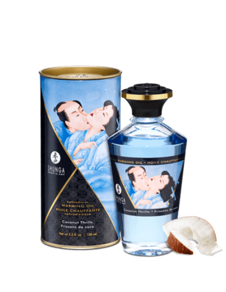 Aceite calentador afrodisíaco - Escalofríos de coco 100ml