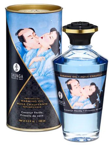 Aceite calentador afrodisíaco - Escalofríos de coco 100ml