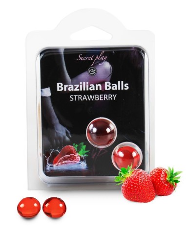 Duo Brazilian Balls Fraise 3385-7