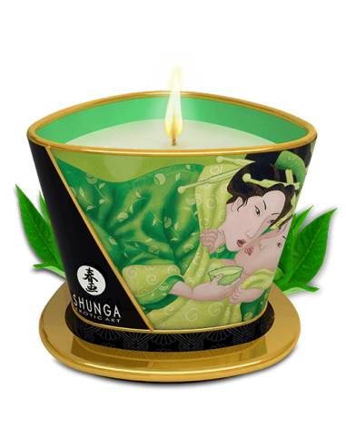 Bougie de massage lueur et caresses - Zenitude Thé vert exotique