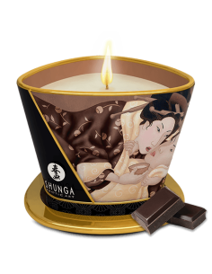 Bougie de massage lueur et caresses - Excitation Chocolat enivrant