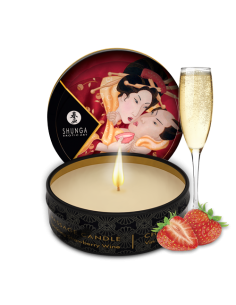 Mini massage candle - Strawberry sparkling wine
