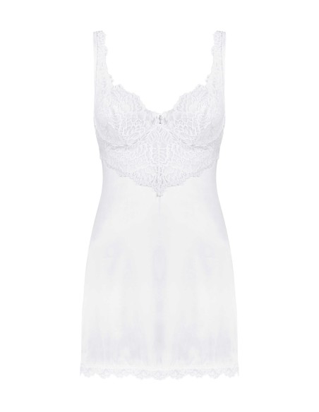 Amor Blanco Nightie and thong - White